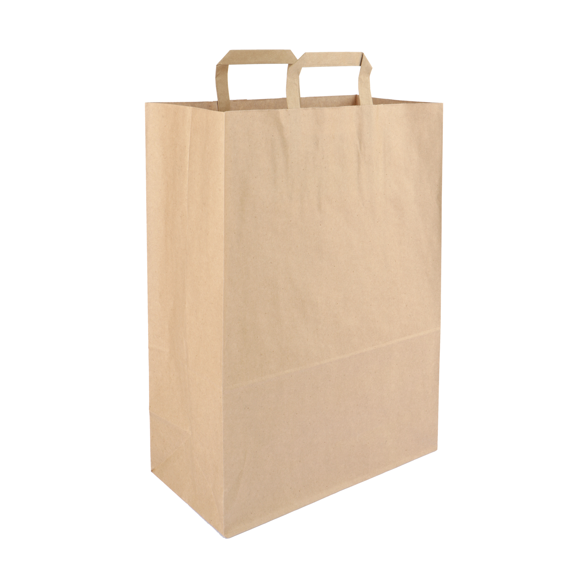 Afbeeldingen van Ds à 250 papieren tas bruin 32+16x44 cm 