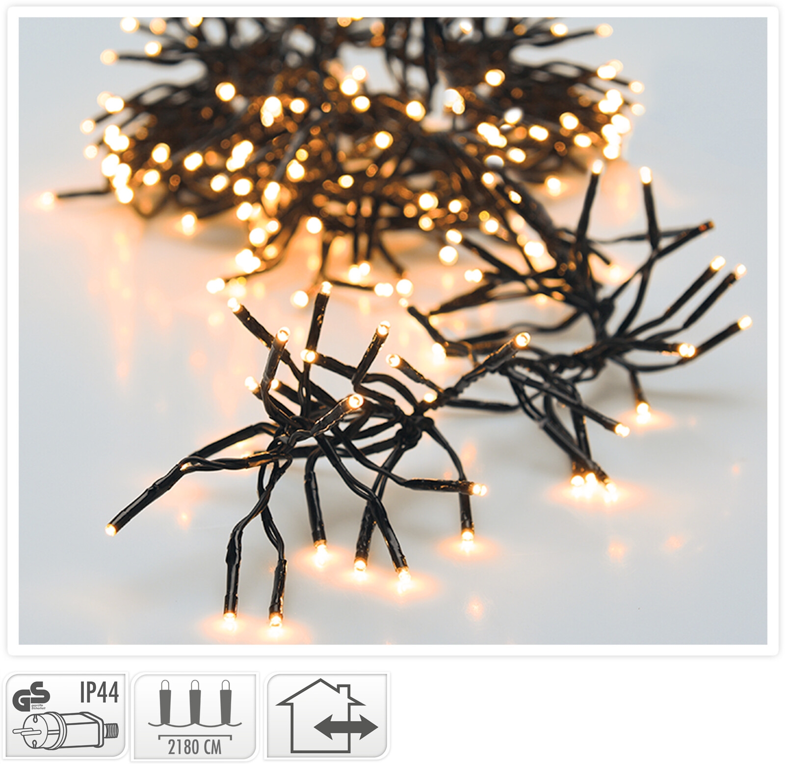 Afbeeldingen van Cluster verlichting 22 mtr 3000 led warm wit