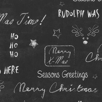 Afbeeldingen van Rol Kerstpapier 30 cm 200 mtr x-mas krijt (uc)