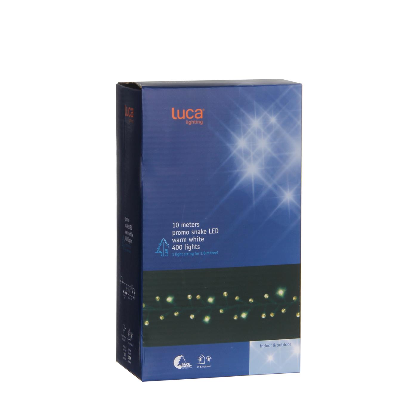 Afbeeldingen van Lichtsnoer 400 led lampjes 10,4 mtr warm wit (ucl)
