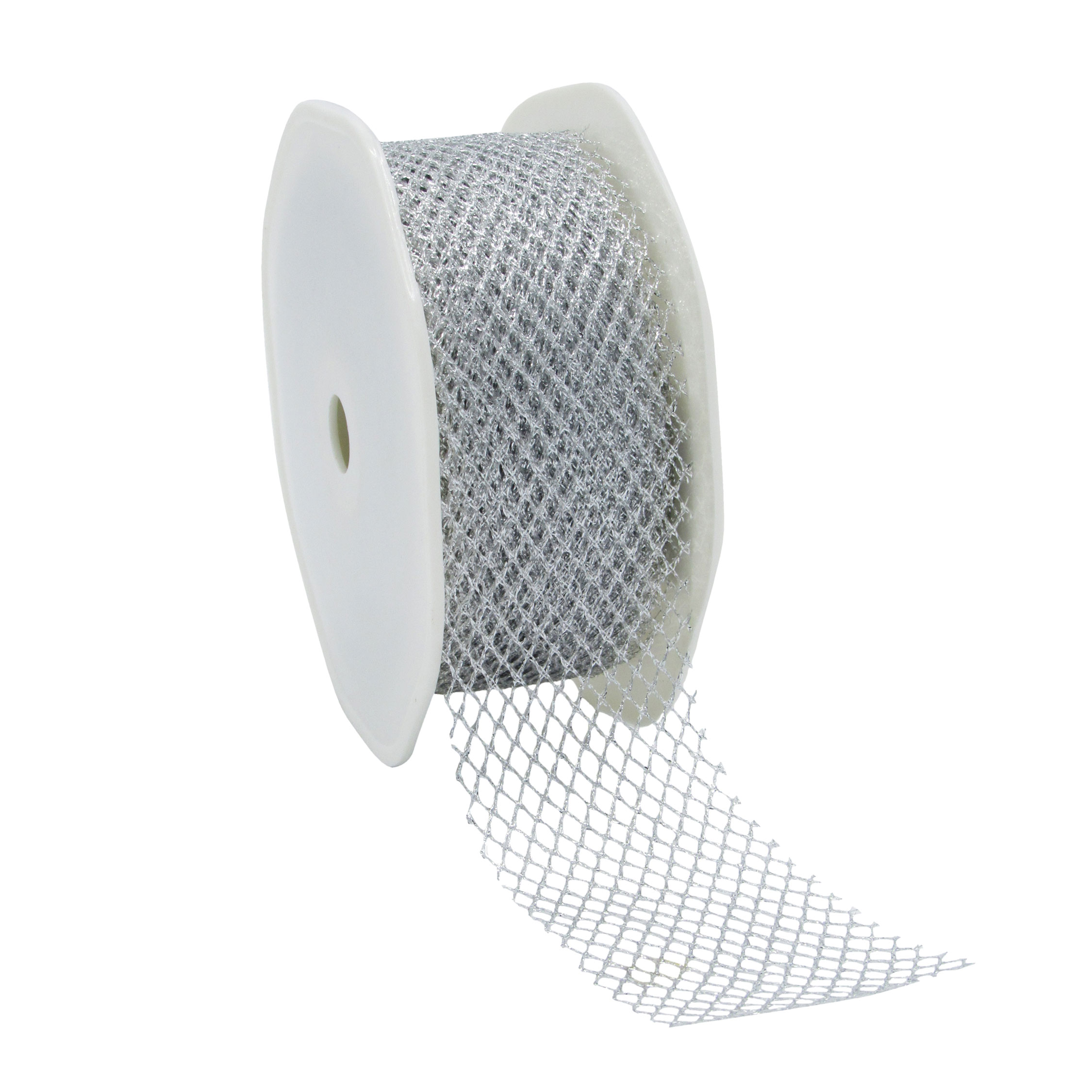 Afbeeldingen van Rol gaaslint 38 mm 20 mtr metallic zilver (uc)