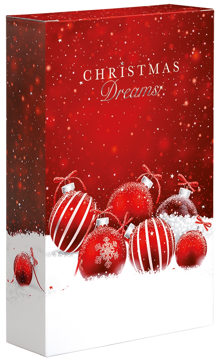 Afbeeldingen van Ds à 50 kokerdoos 3 fles 23,5x7,8x36,3 cm Christmas Dreams (uc)