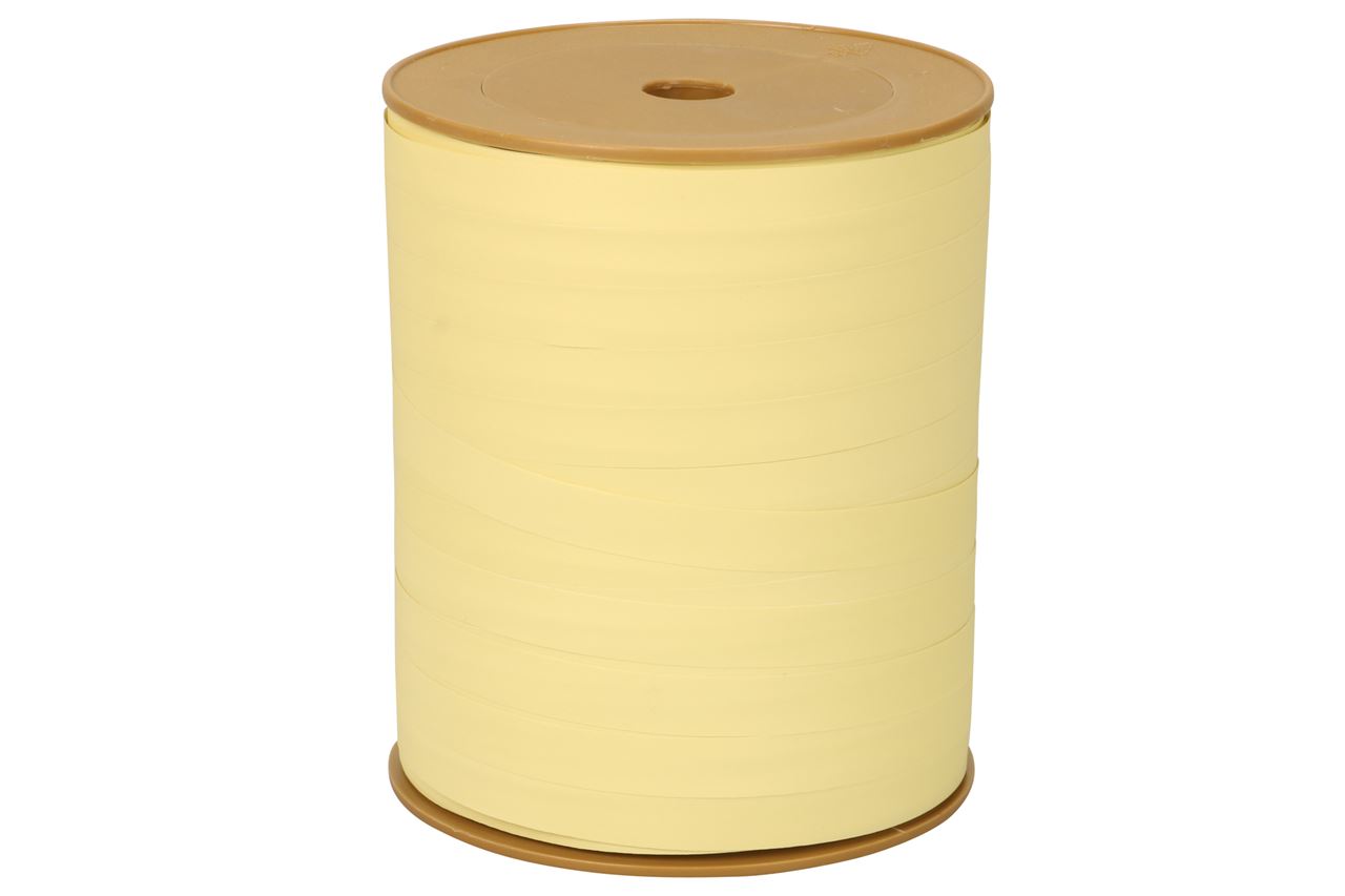 Afbeeldingen van Rol krullint paperlook 10 mm 250 mtr vintage geel 61