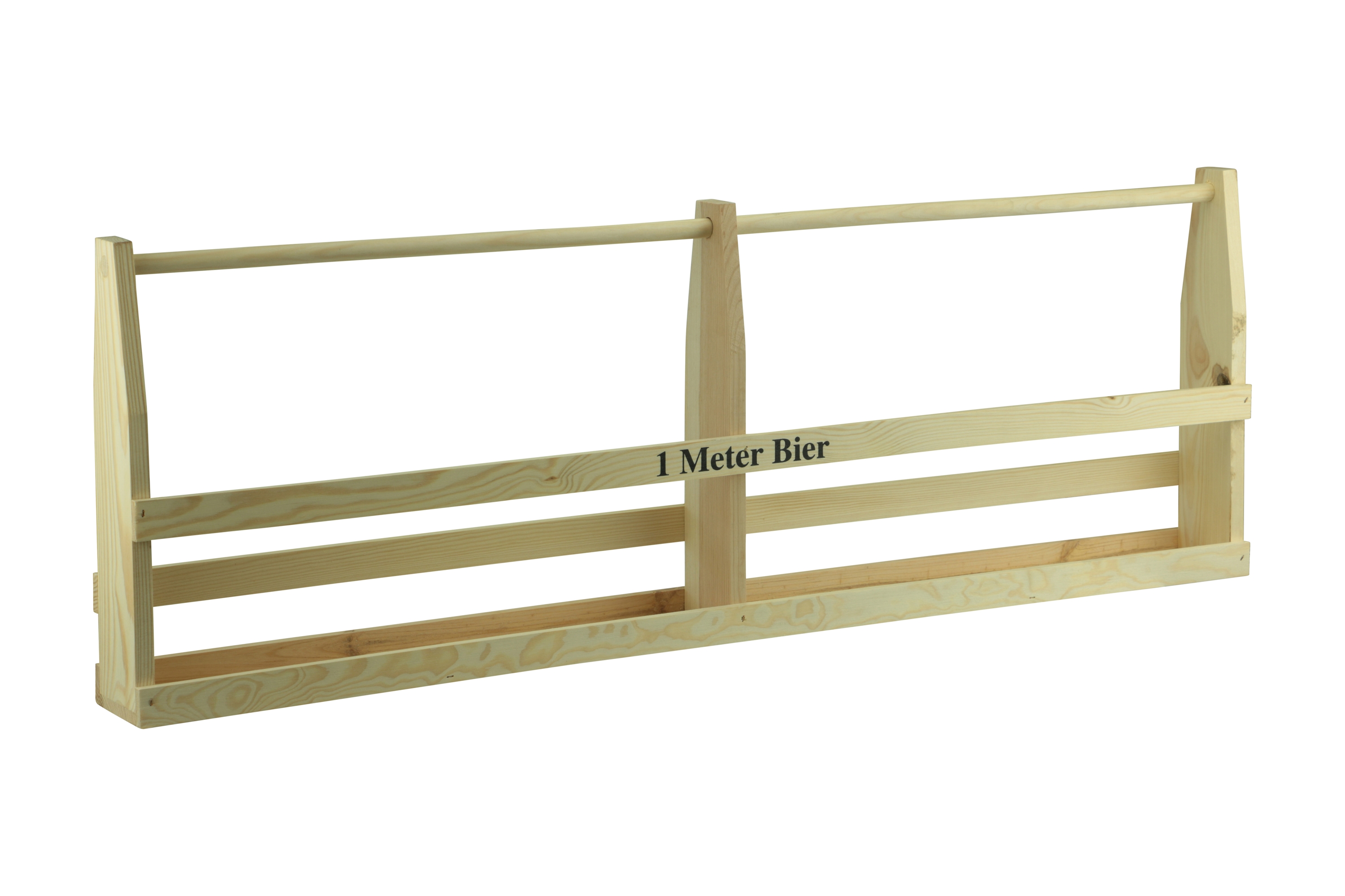 Afbeeldingen van Houten rek 1 meter bier voor 14 flesjes (0,50 ltr) (ba)