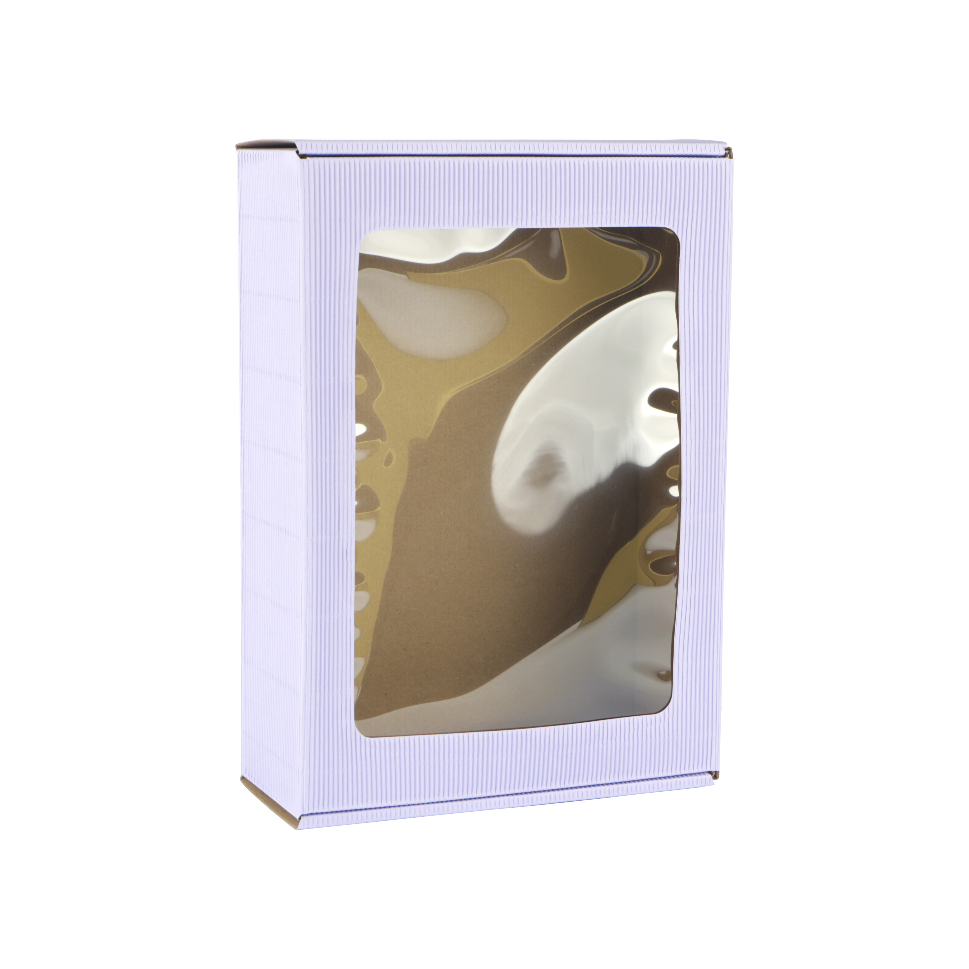 Afbeeldingen van Pak à 10 vensterdoos 30,5x21x8,5 cm open golf lila