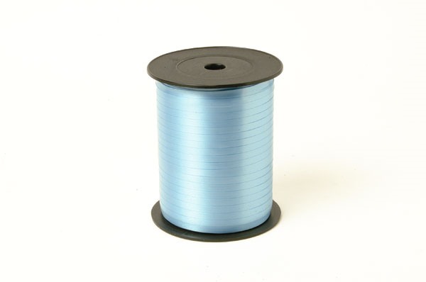 Afbeeldingen van Rol krullint 5 mm  500 mtr lichtblauw 25