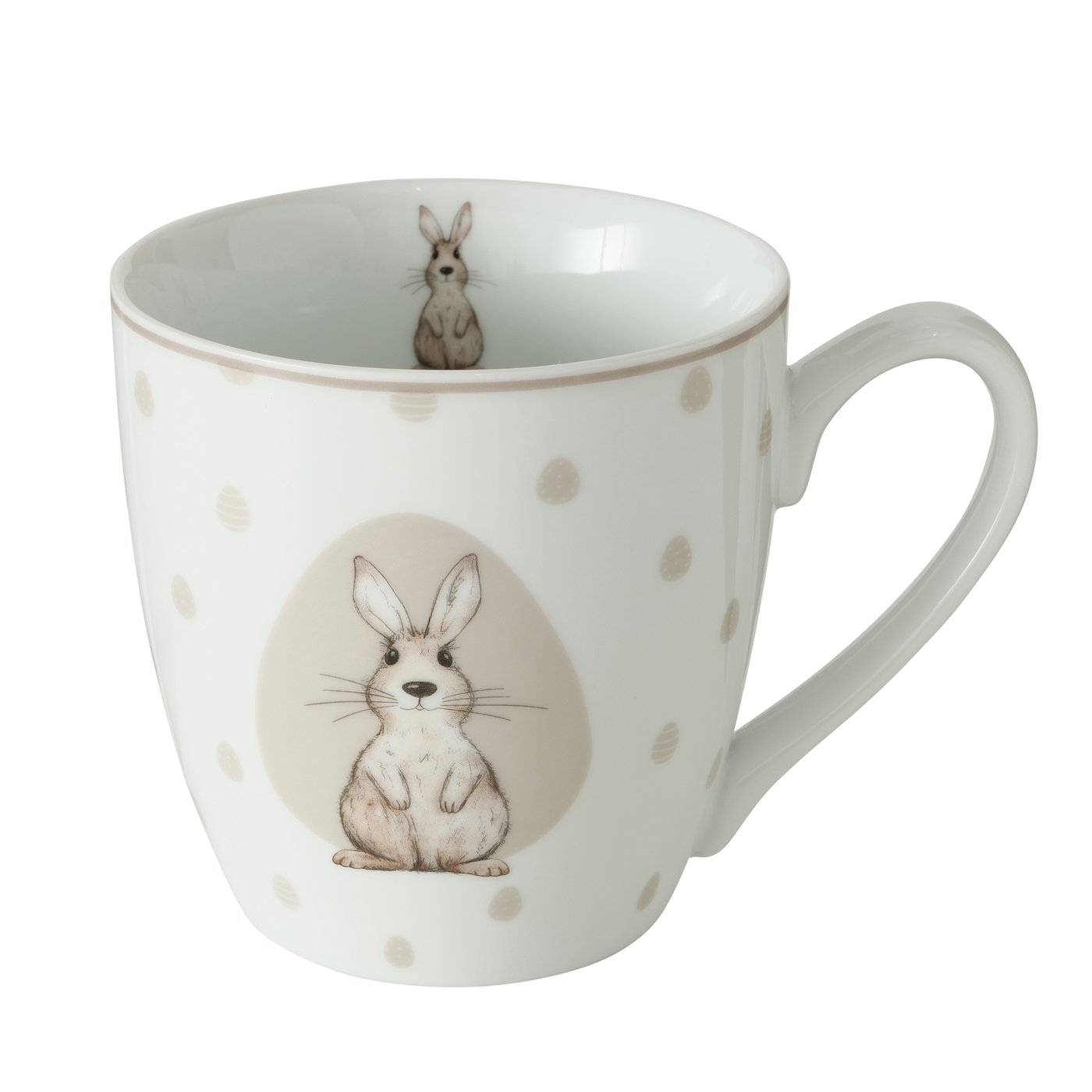 Afbeeldingen van Mok porselein 480 ml Paashaas assorti (uc)