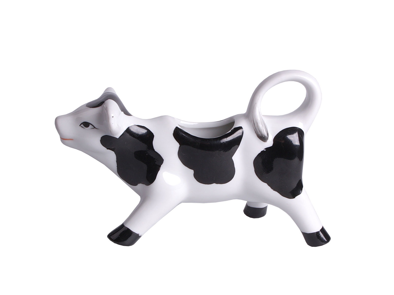 Afbeeldingen van Melkkan keramiek 19x12,5x7 cm koe 