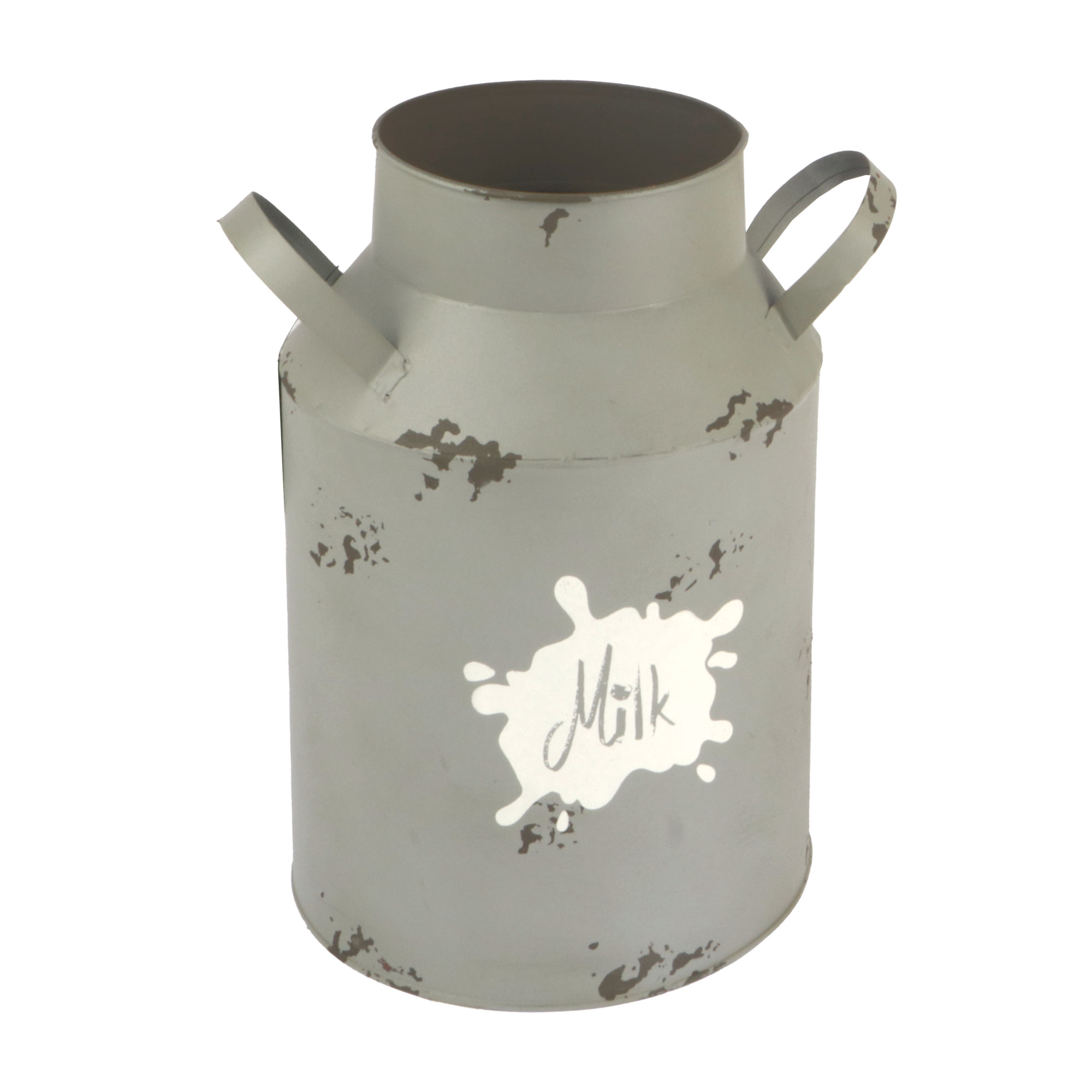 Afbeeldingen van IJzeren melkbus 20,5x31 cm Milk