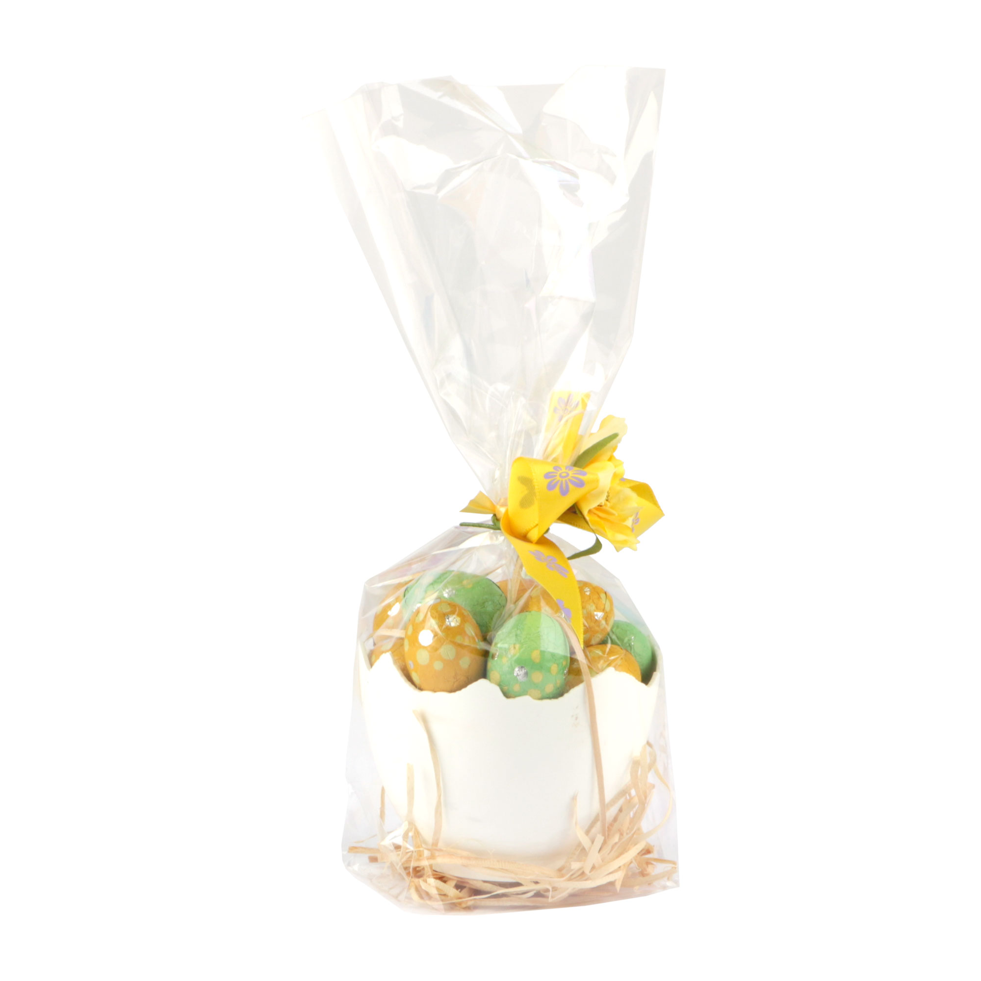 Picture of Pak à 20 halve eieren kunststof  Ø 8x6 cm wit