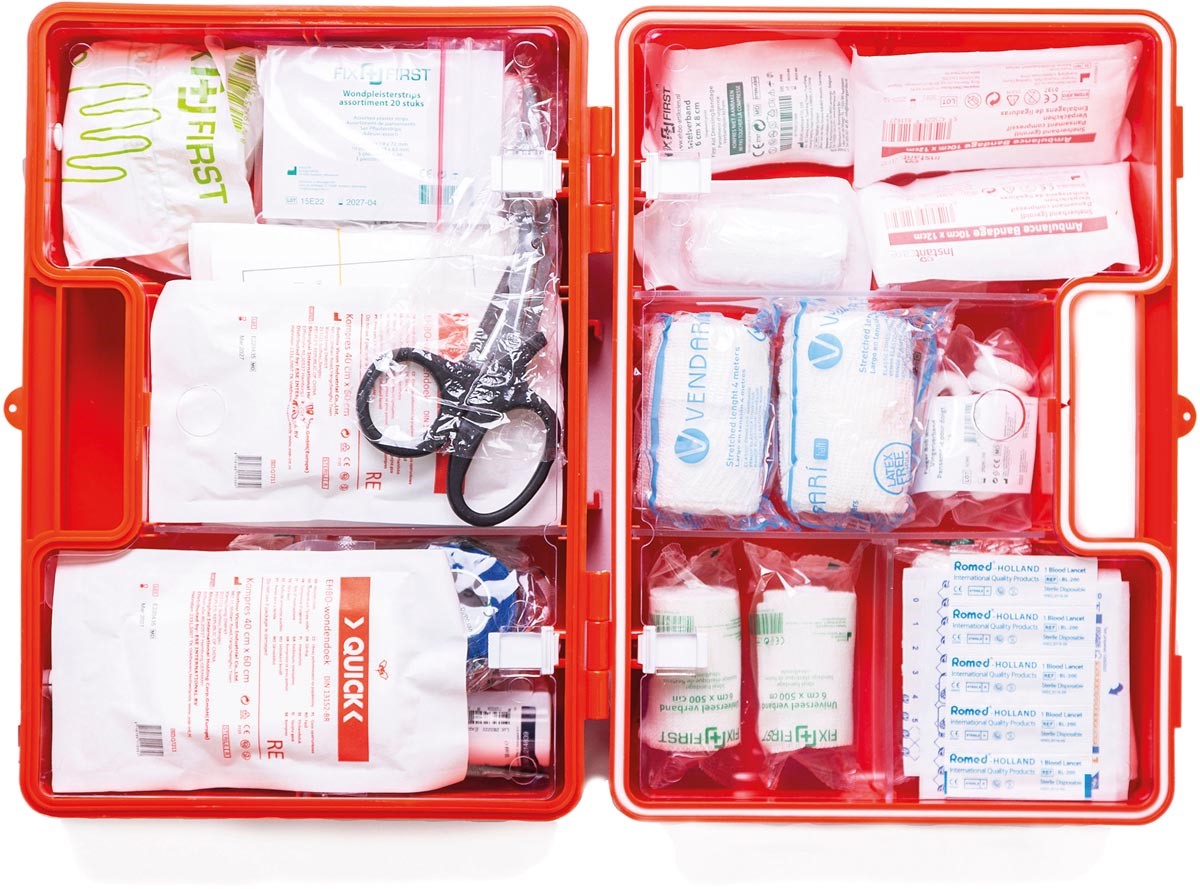 Afbeeldingen van Verbanddoos EHBO,  type BHV norm 2021   33x23x13cm