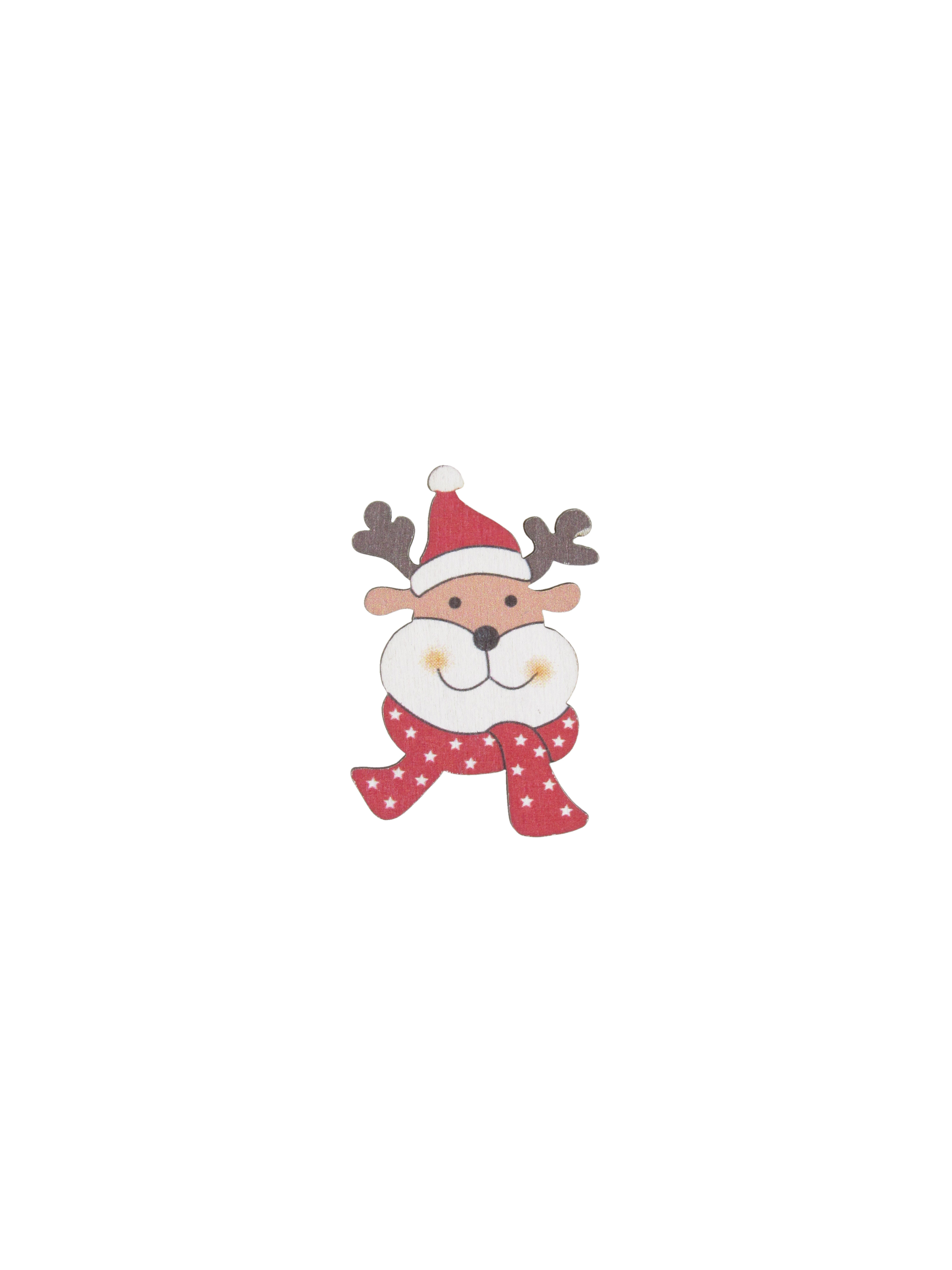 Afbeeldingen van Zak à 36 Rendier op knijper 3x3,8 cm