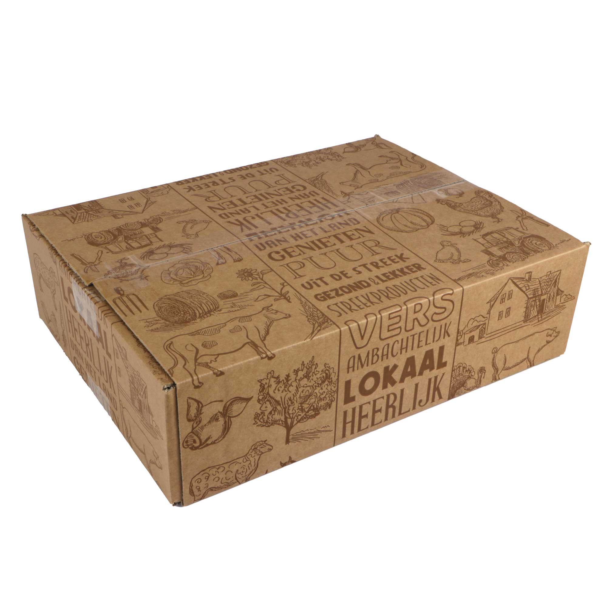 Afbeeldingen van Pakketdoos C105 39x29x10,5 cm uit de streek