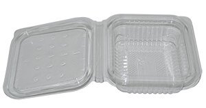 Afbeeldingen van Ds à 400 Cristal bak met deksel transparant PET G1000