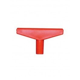 Afbeeldingen van Raamhouder T stuk 9 cm kunststof rood 