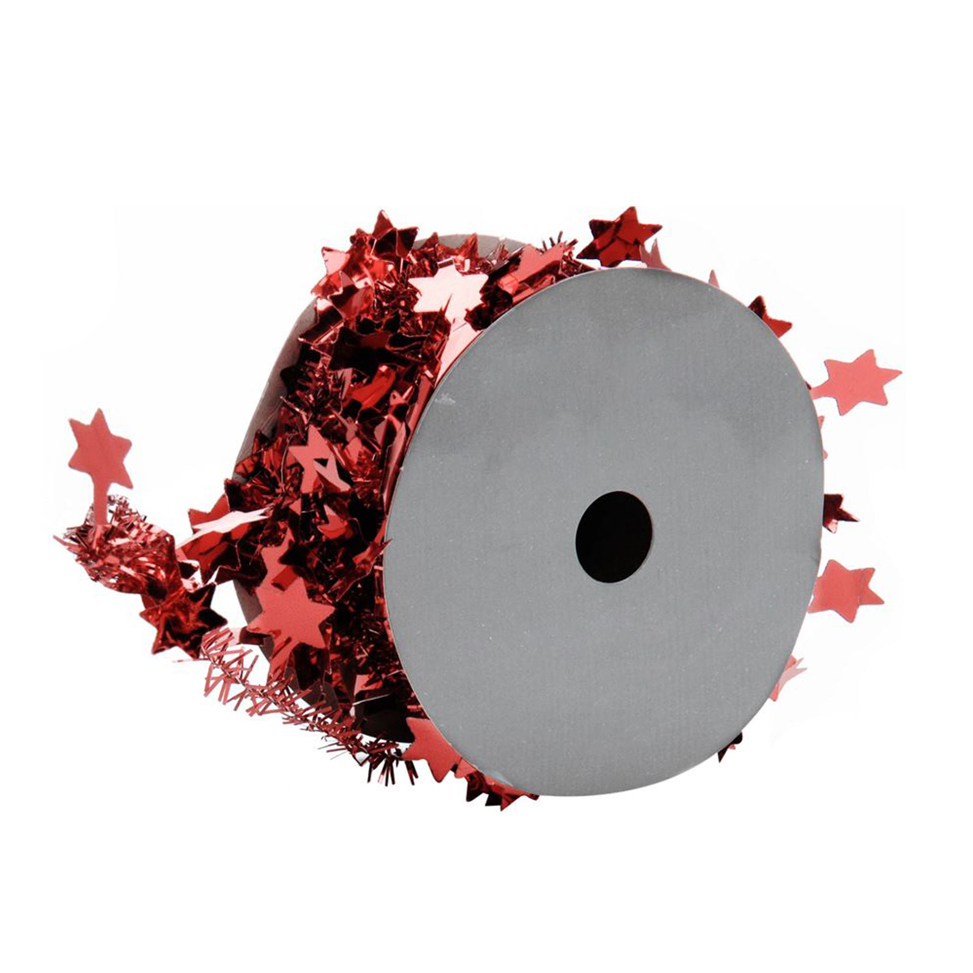 Afbeeldingen van Rol à 5 mtr decoratiedraad ster/bol rood assorti 