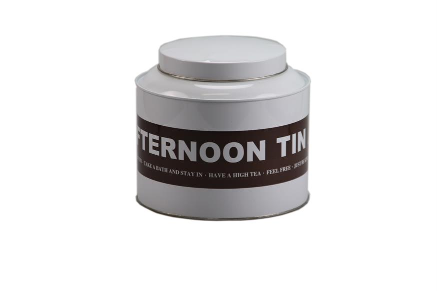 Afbeeldingen van Blik 21,5x15 cm Afternoon tin bruin (uc)