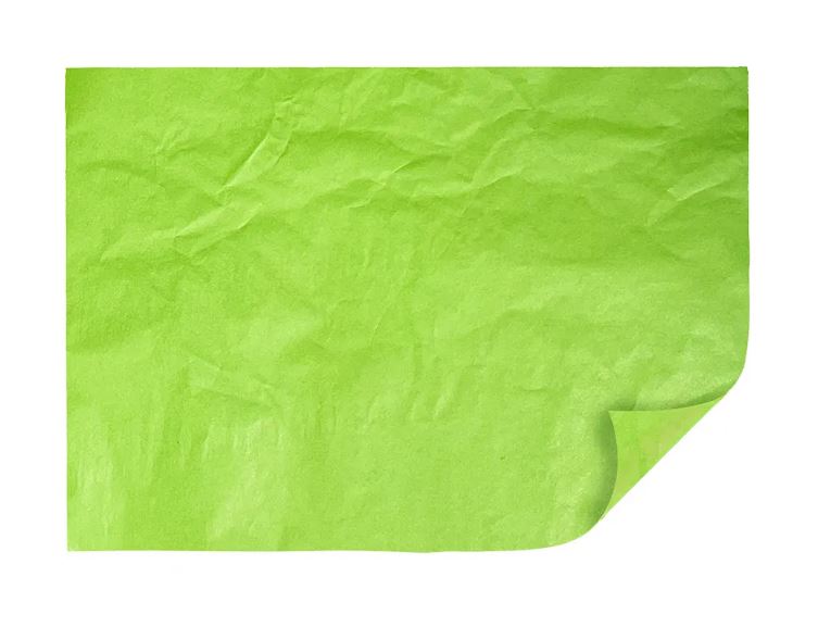 Afbeeldingen van Pak à 240 zijdevloei 50x70 cm lente groen