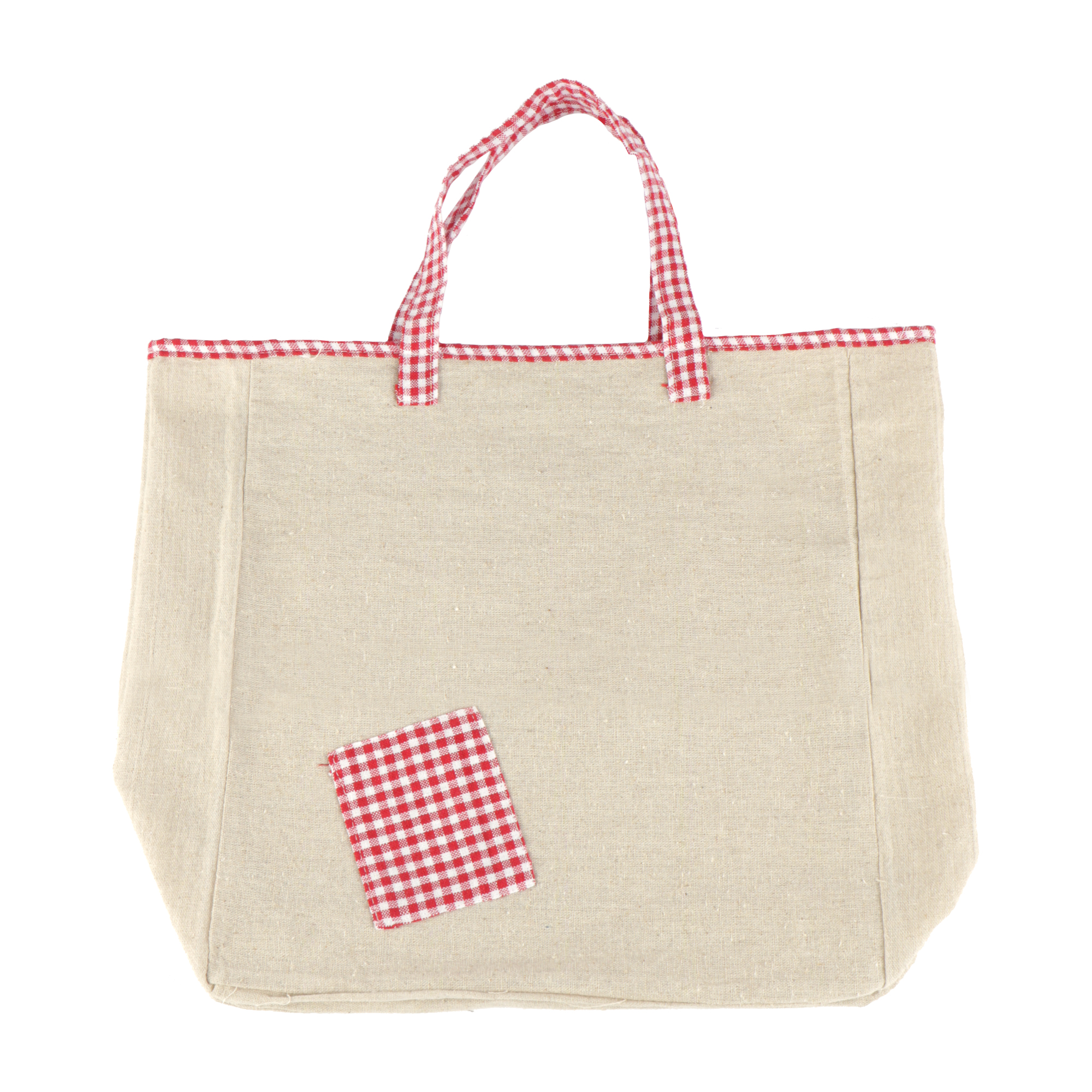 Afbeeldingen van Canvas tas 34,5x11x33 cm met 2 hengsels