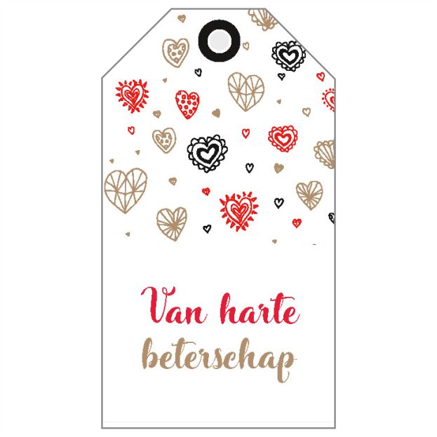 Afbeeldingen van Pak à 20 kadokaartjes Van harte beterschap 