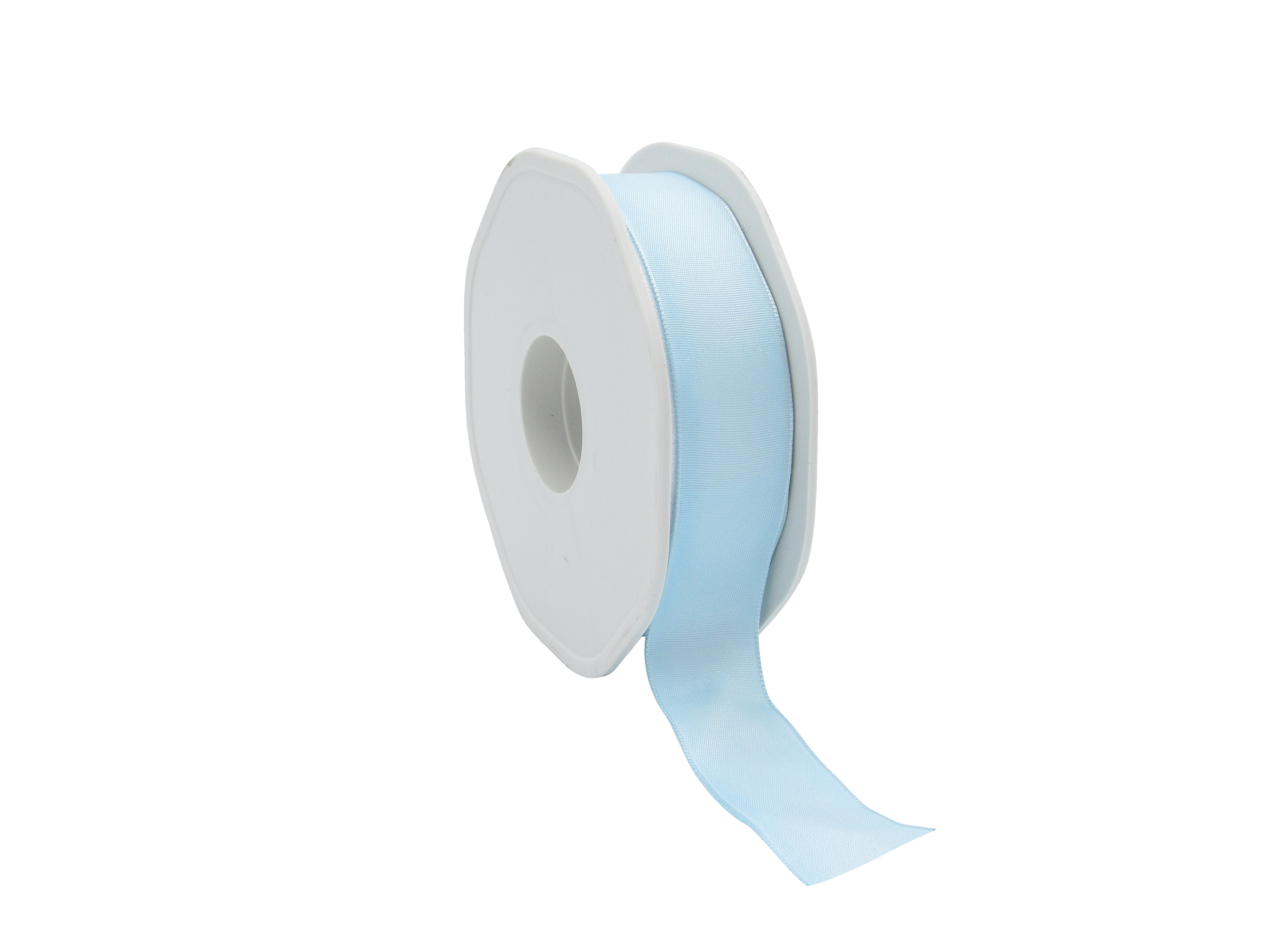 Afbeeldingen van Rol elegancelint bedraad 23 mm 20 mtr lichtblauw