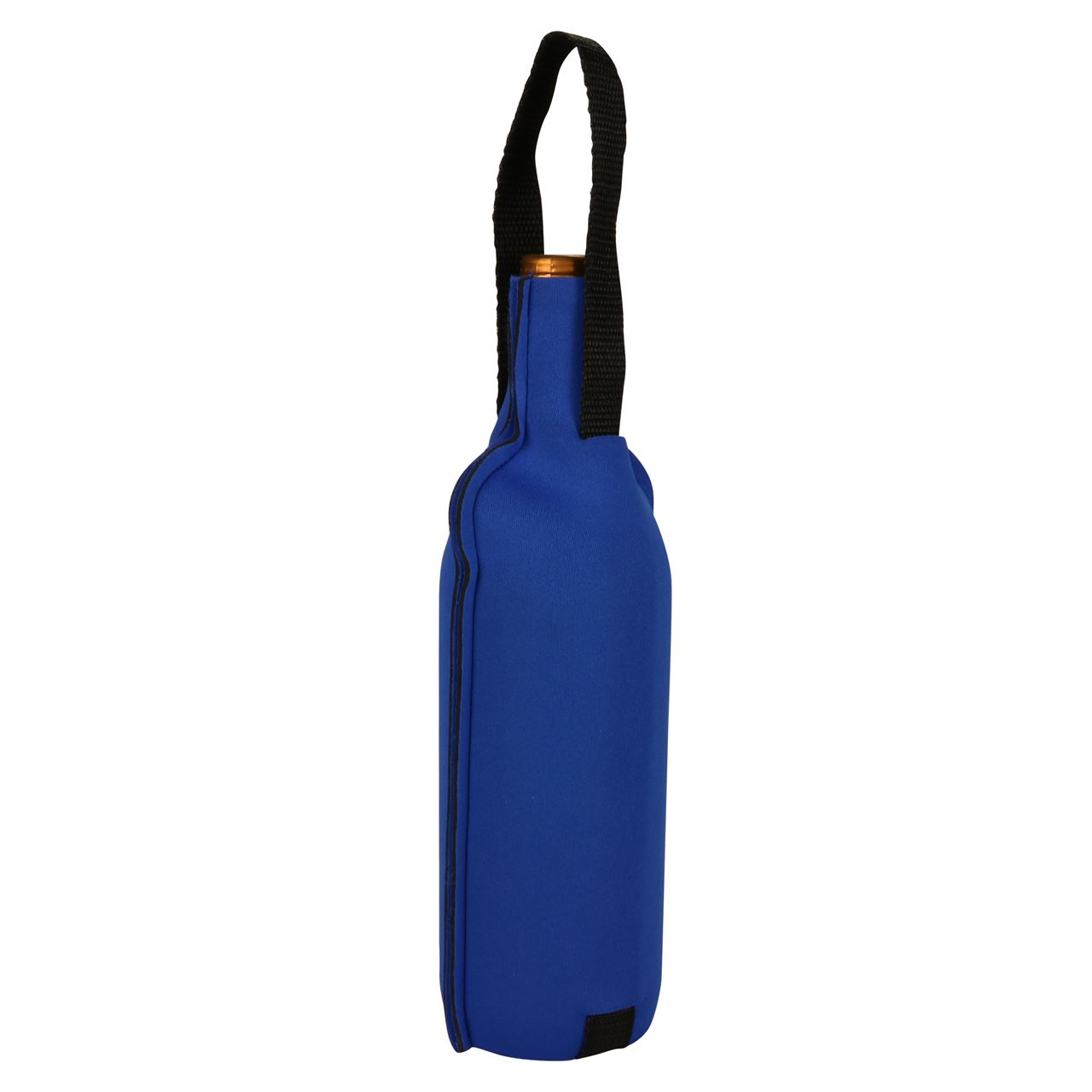 Afbeeldingen van Flesdrager neopreen 1 fles blauw 