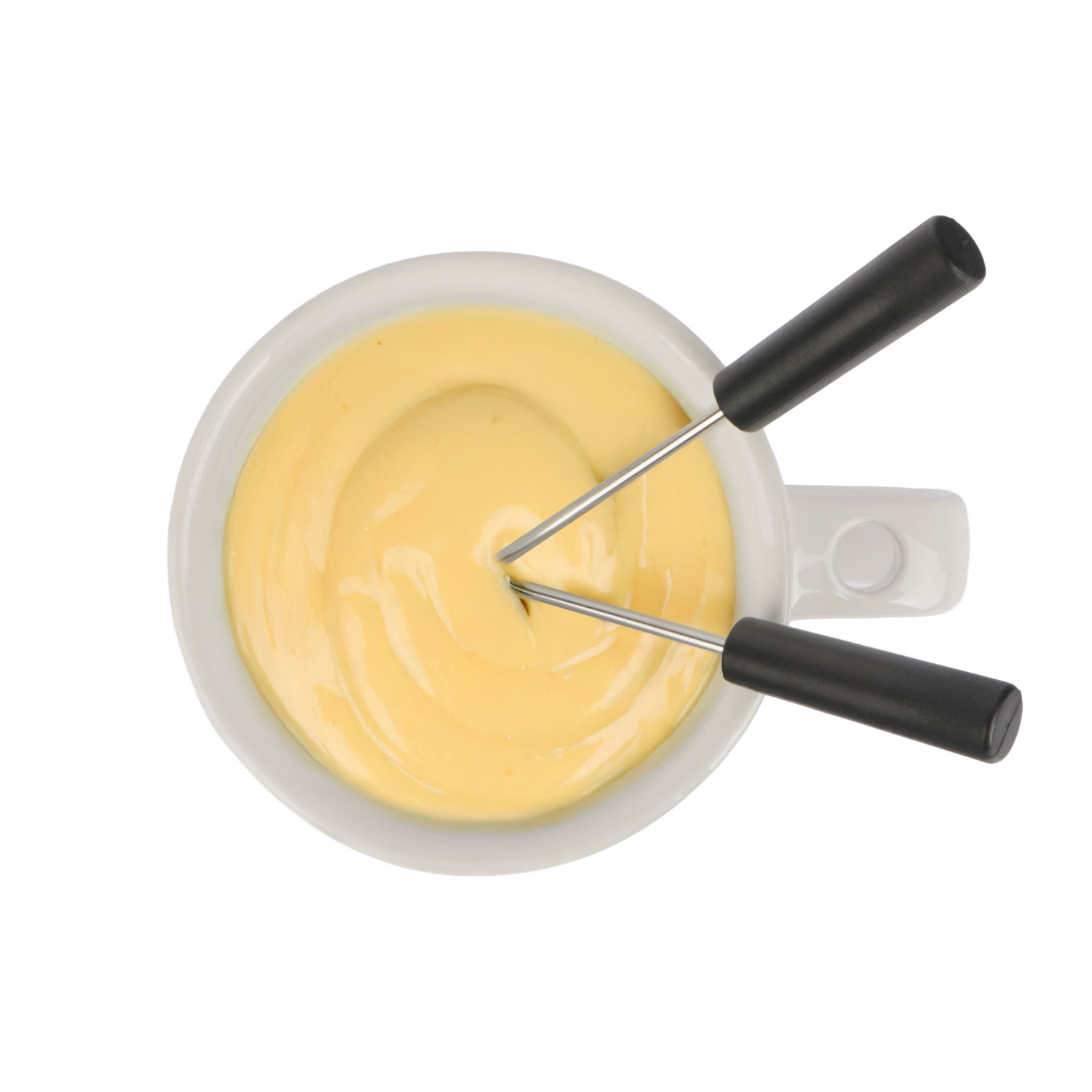 Afbeeldingen van Fondueset met 2 vorkjes mok Good Things