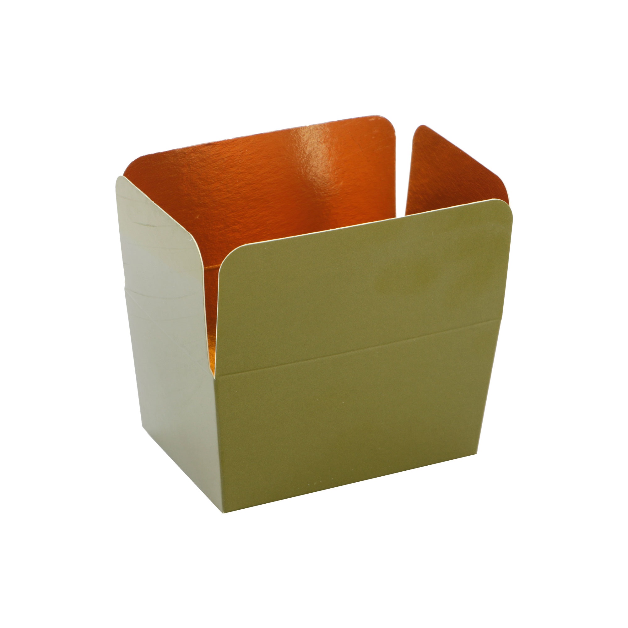 Afbeeldingen van Pak à 24 luxe bonbondoos 250 gram laag mosgroen