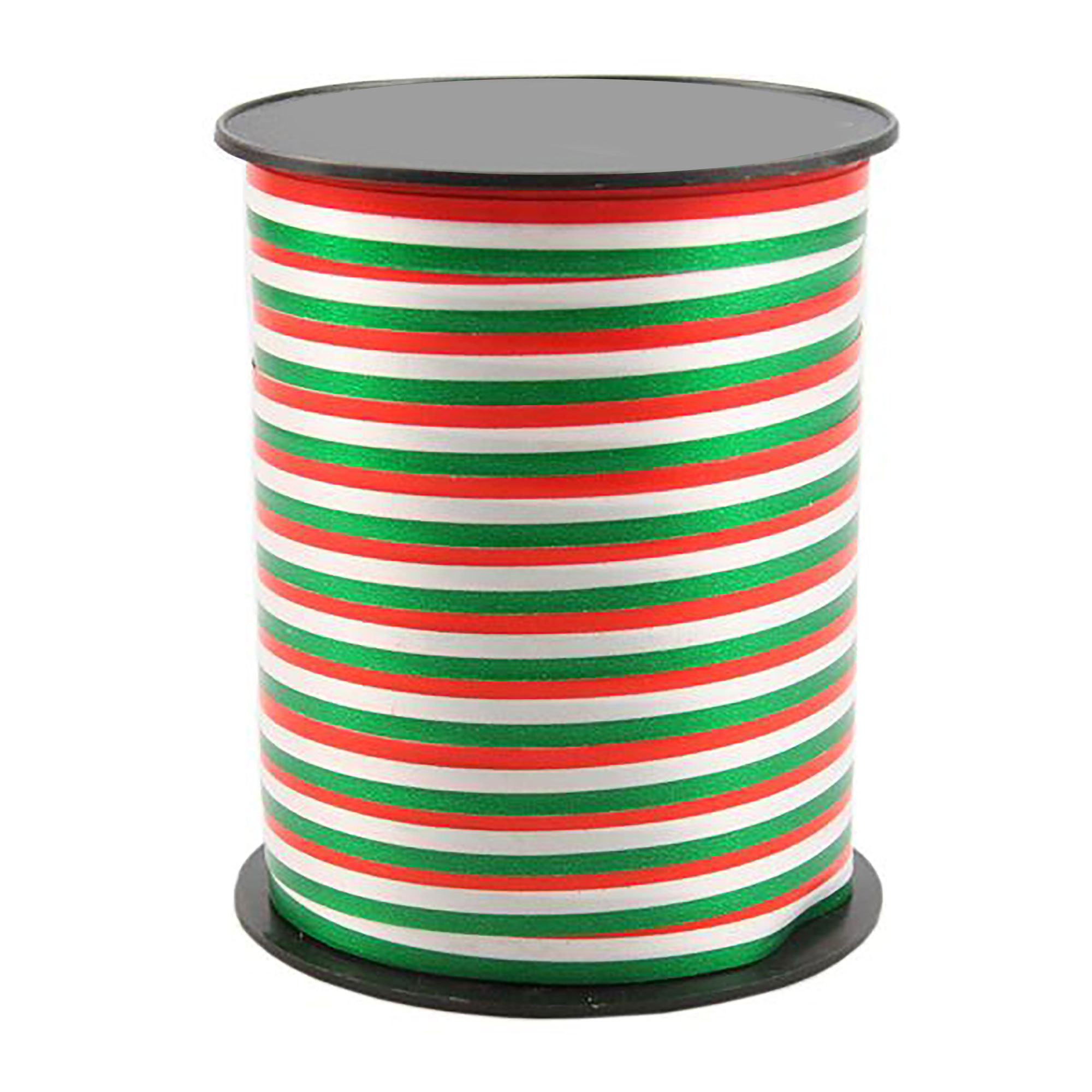 Afbeeldingen van Rol krullint 10 mm 250 mtr Italië groen/wit/rood