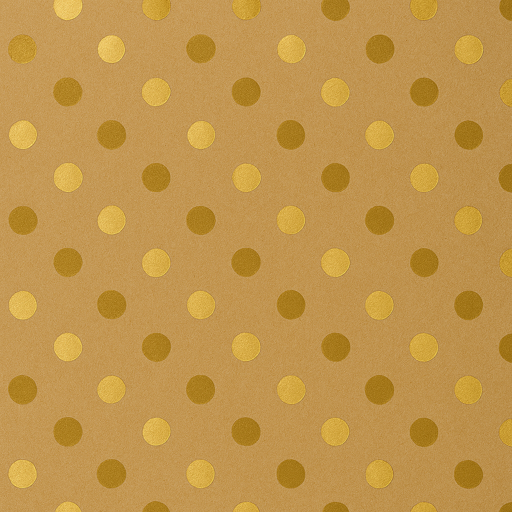 Afbeeldingen van Pak à 200 kadozak 12x19 cm kraft met gouden stippen