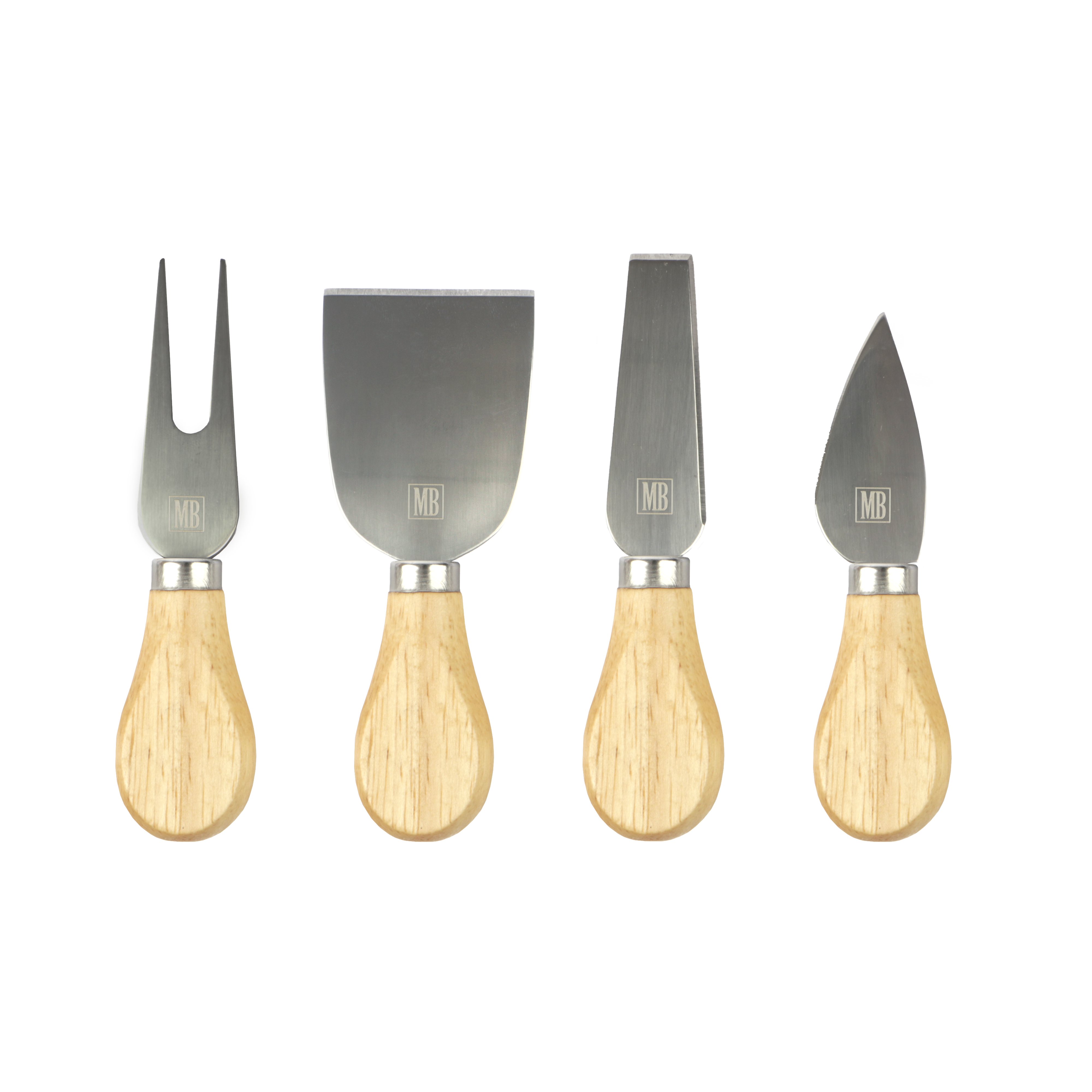 Afbeeldingen van Set à 4 kaasgereedschap 12,5 cm 