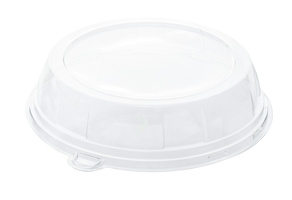 Afbeeldingen van Ds à 50 rPET dome deksel voor zwarte schaal 40 cm 