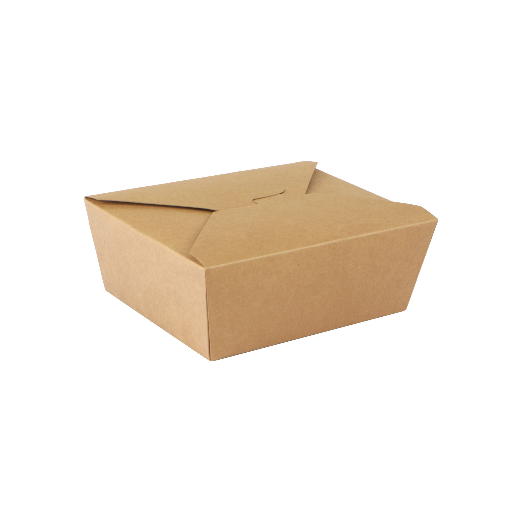 Afbeeldingen van Ds à 200 bruinkraft/pe coated 1400ml lunchbox 17,5x14x6,3 cm