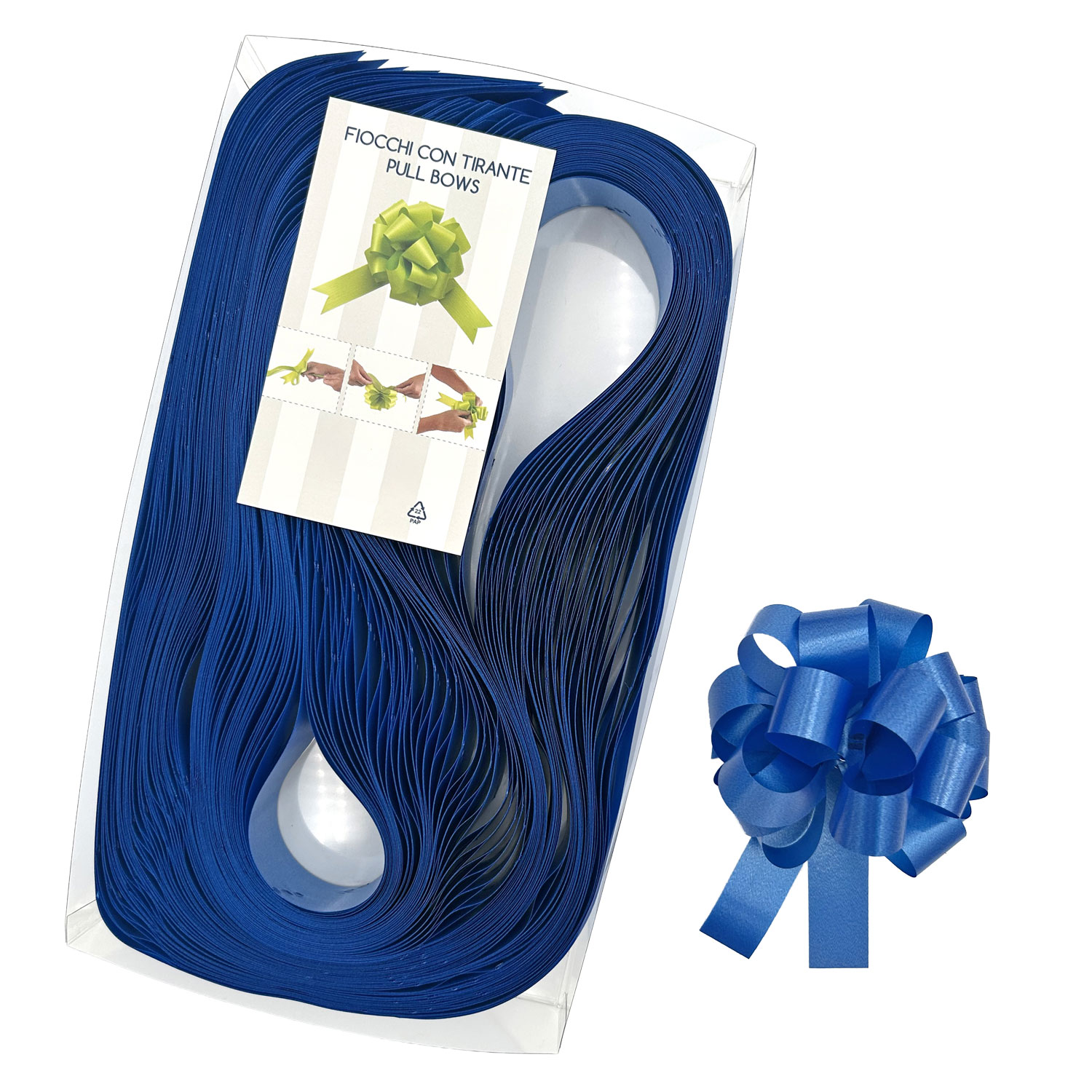 Afbeeldingen van Pak à 30 trekstrik Ø95 mm 19 mm donkerblauw