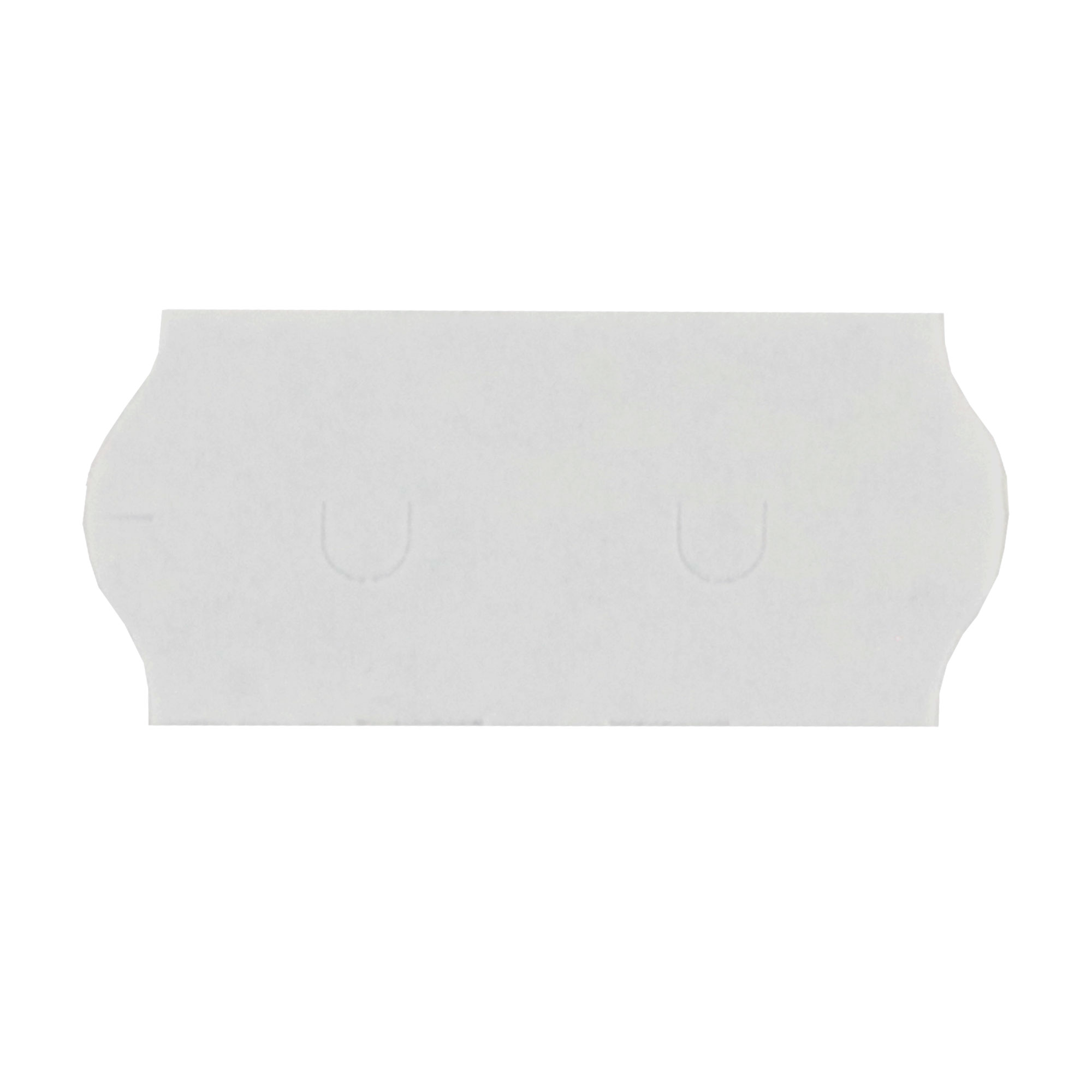 Afbeeldingen van Pak à 9000 prijsetiket 2,6x1,2 cm wit semi permanent (Tovel/Evo)