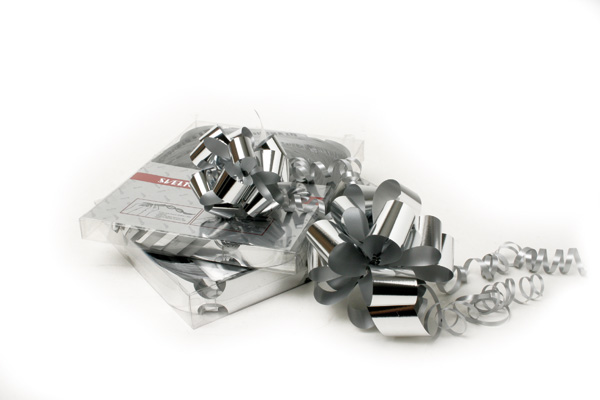 Afbeeldingen van Pak à 30 trekstrik r95 mm 19 mm metallic zilver