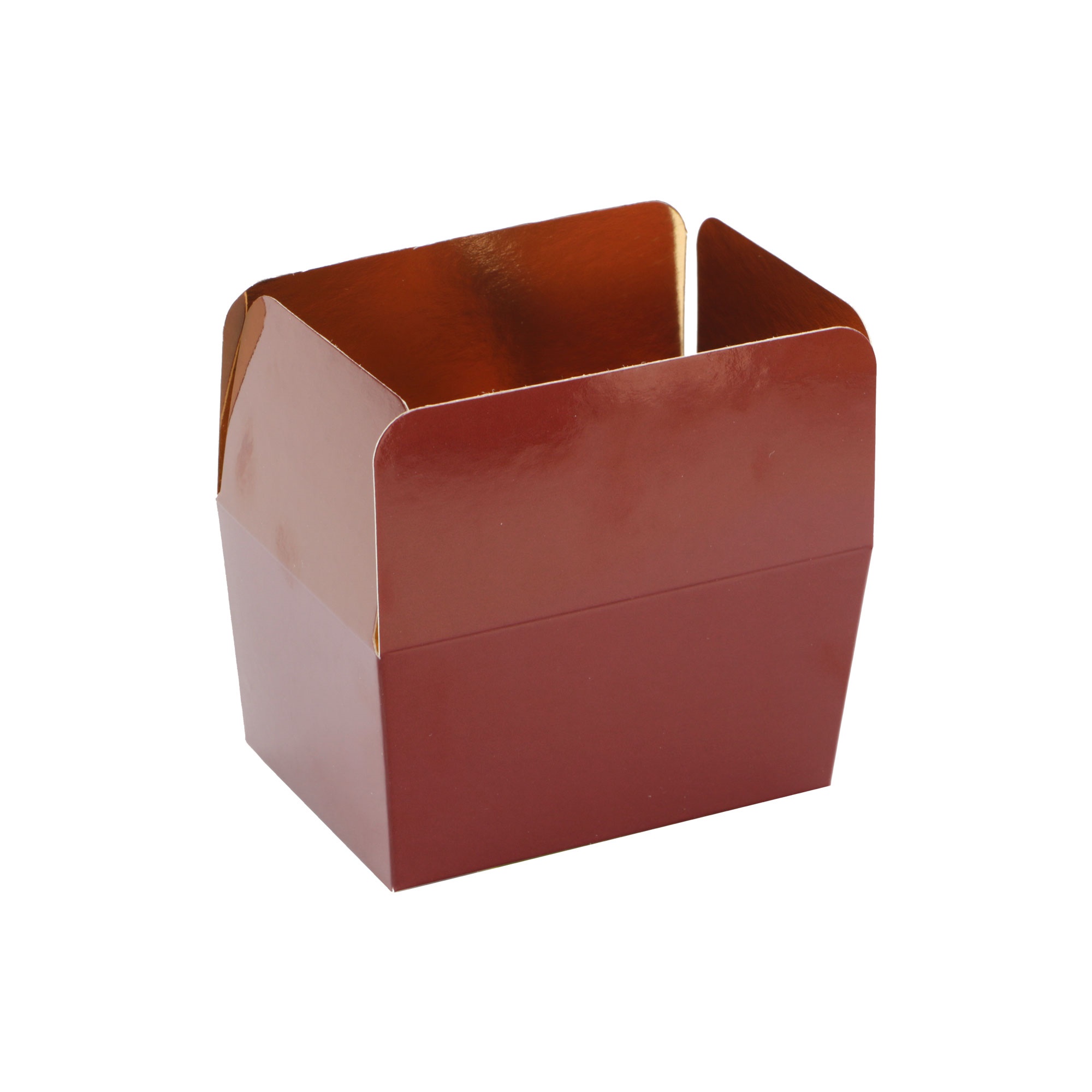 Afbeeldingen van Pak à 24 luxe bonbondoos 250 gram laag aubergine