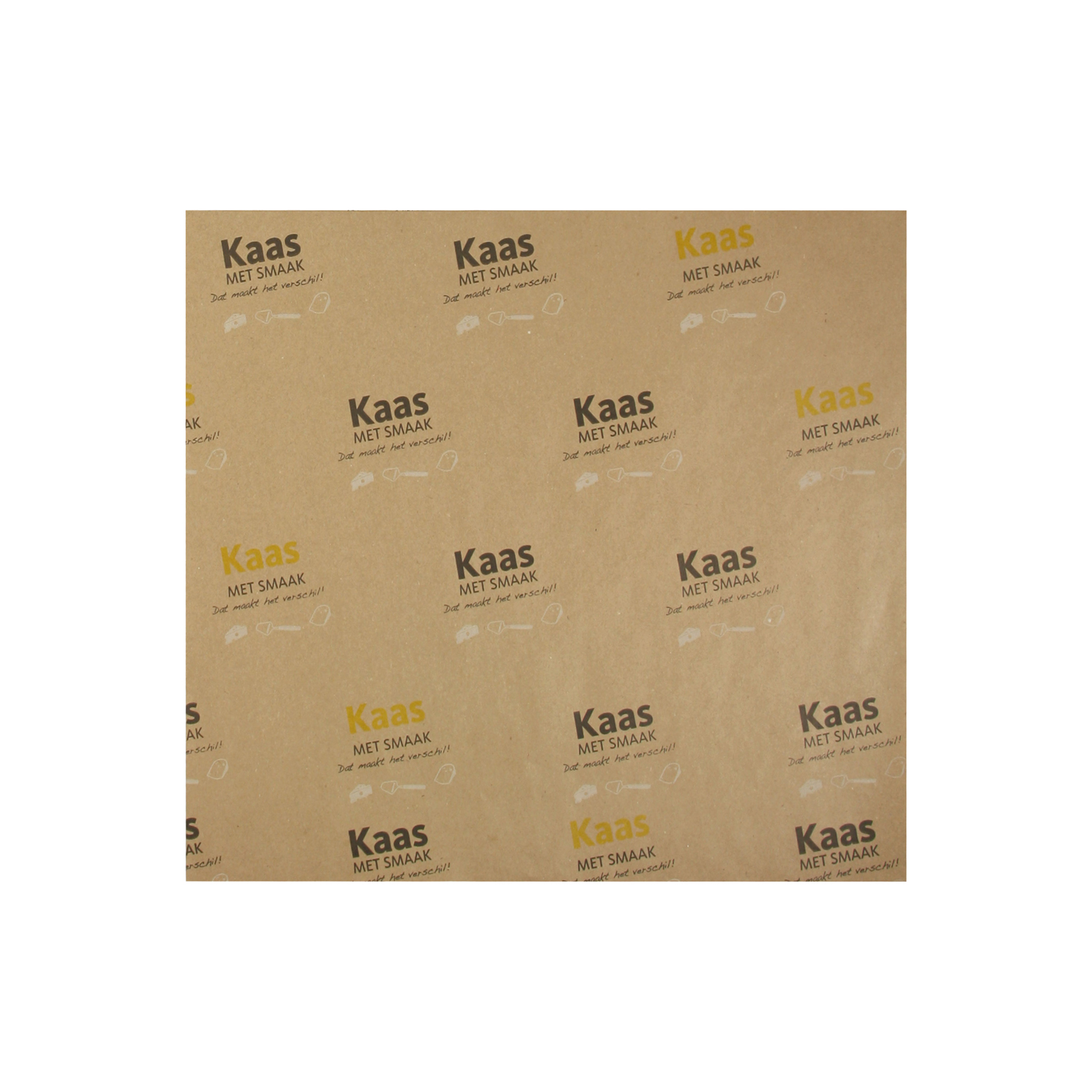 Afbeeldingen van Pak à 10 kg kaaspapier 32x33 cm kaas met smaak