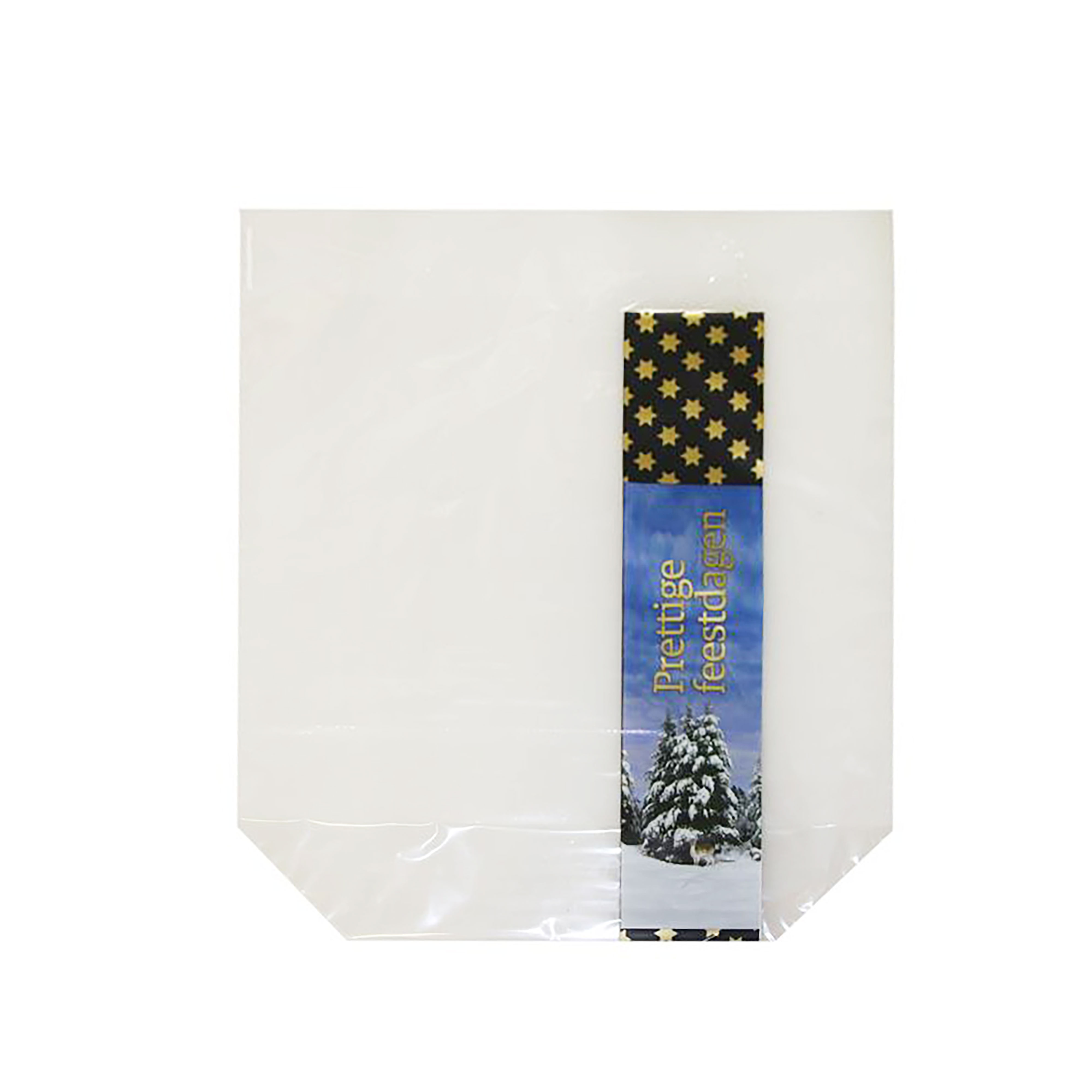 Afbeeldingen van Ds à 1000 bagloaderzak 1/2  Kerst 28x30+4x4 cm 25 my (uc)