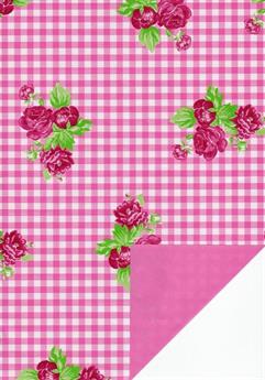 Picture of Rol kadopapier 50 cm/260 mtr Folklore roses pink (uc)