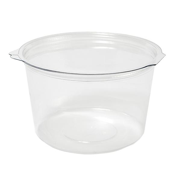 Afbeeldingen van Ds à 200 olipack apet bak rond met deksel 750 ml  transparant