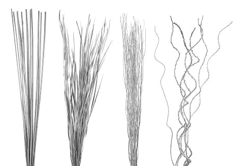 Afbeeldingen van Zilveren takkenbos 105 cm assorti (uc)