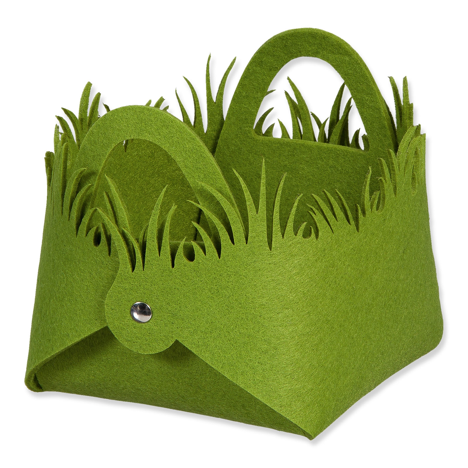 Afbeeldingen van Vilten mand vierkant Weide 18x14x14 cm (uc)