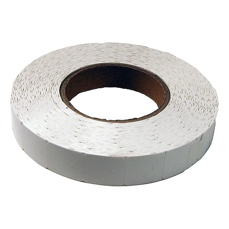 Afbeeldingen van Rol à 2000 textieletiket 2,5x2,7 cm wit ht26