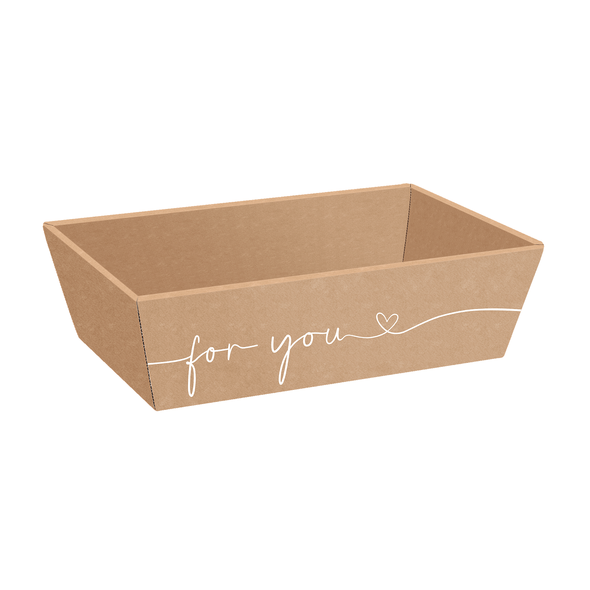 Afbeeldingen van Ds à 25 kartonnen bak  33,6x19,6x11 cm For you, middel