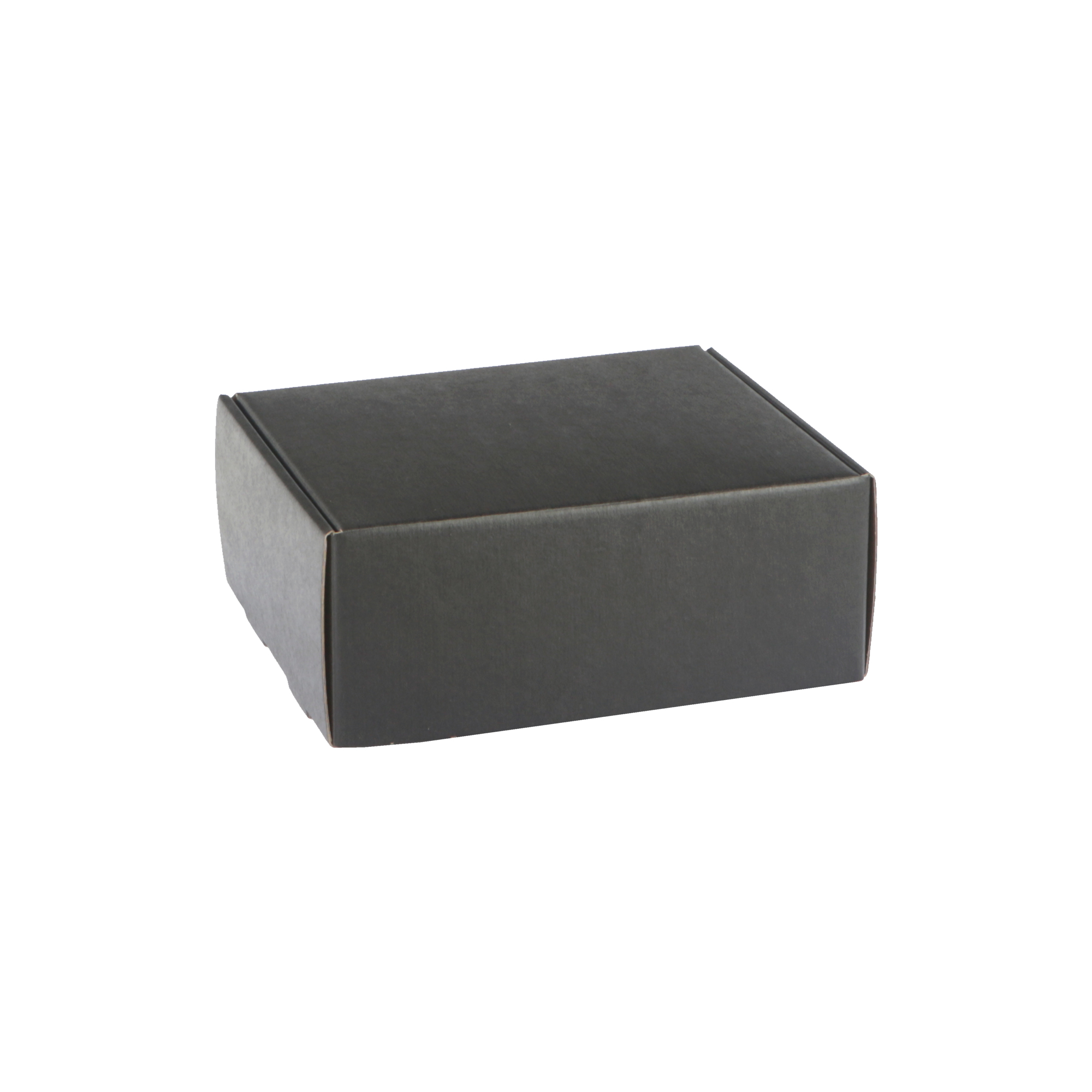 Afbeeldingen van Pak à 10 geschenk- verzenddoos 20,5x16x8 cm kraft zwart