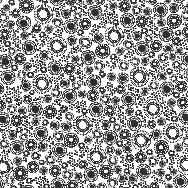 Picture of Rol kadopapier 50 cm 200 mtr Nature eco zwart/wit (uc)