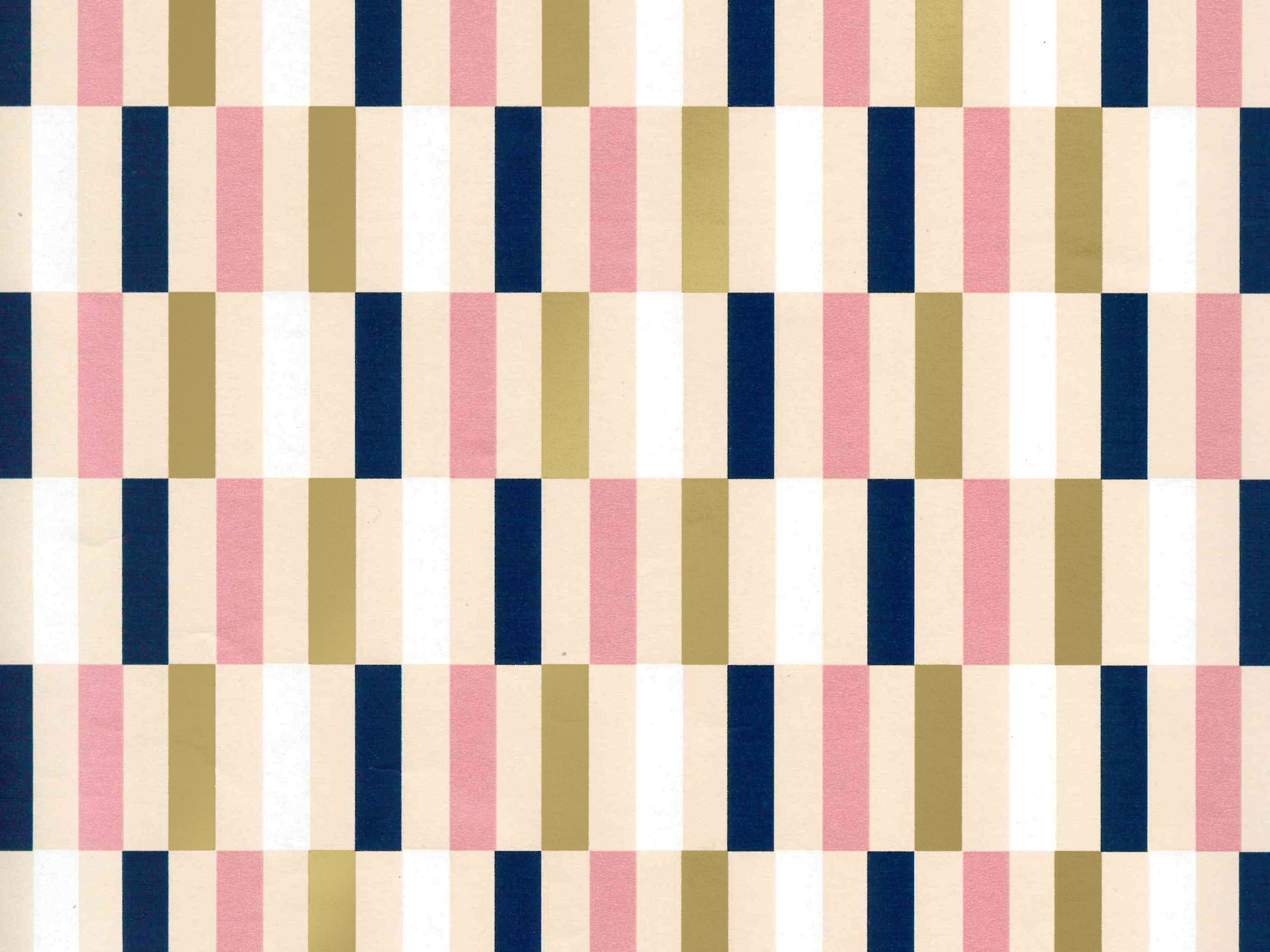 Picture of Rol kadopapier 50 cm 100 mtr domino blauw/roze/goud