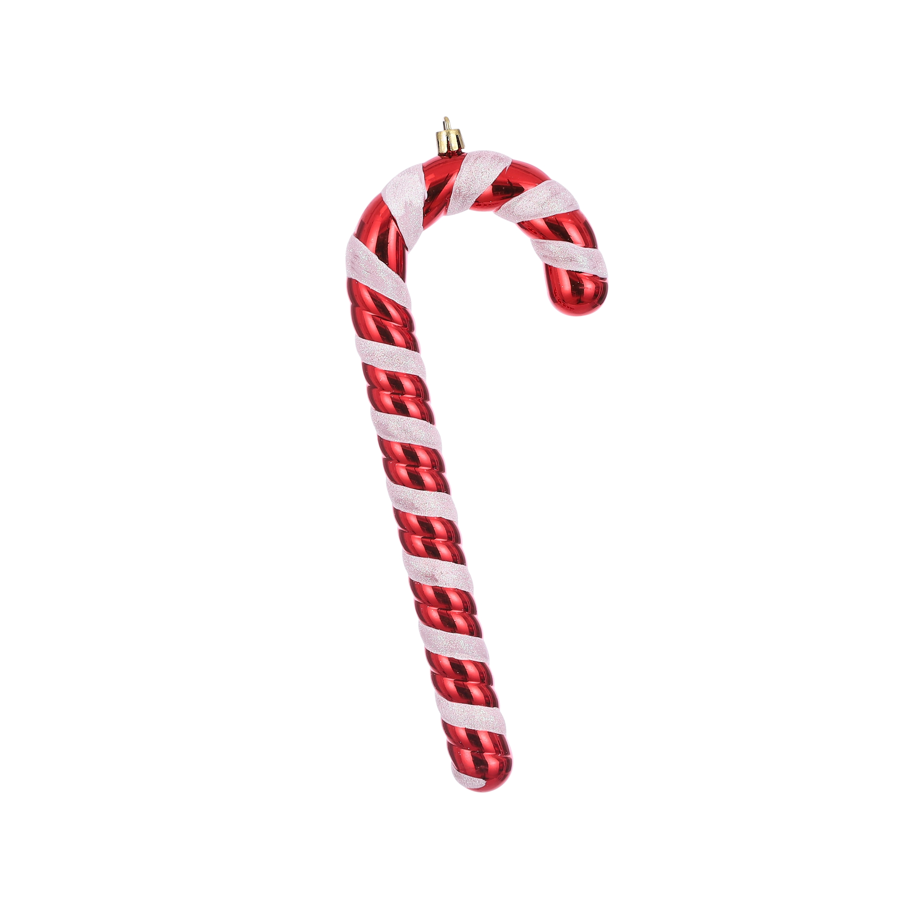 Picture of Kerstbal zuurstok rood/wit 10x2,5x24 cm 