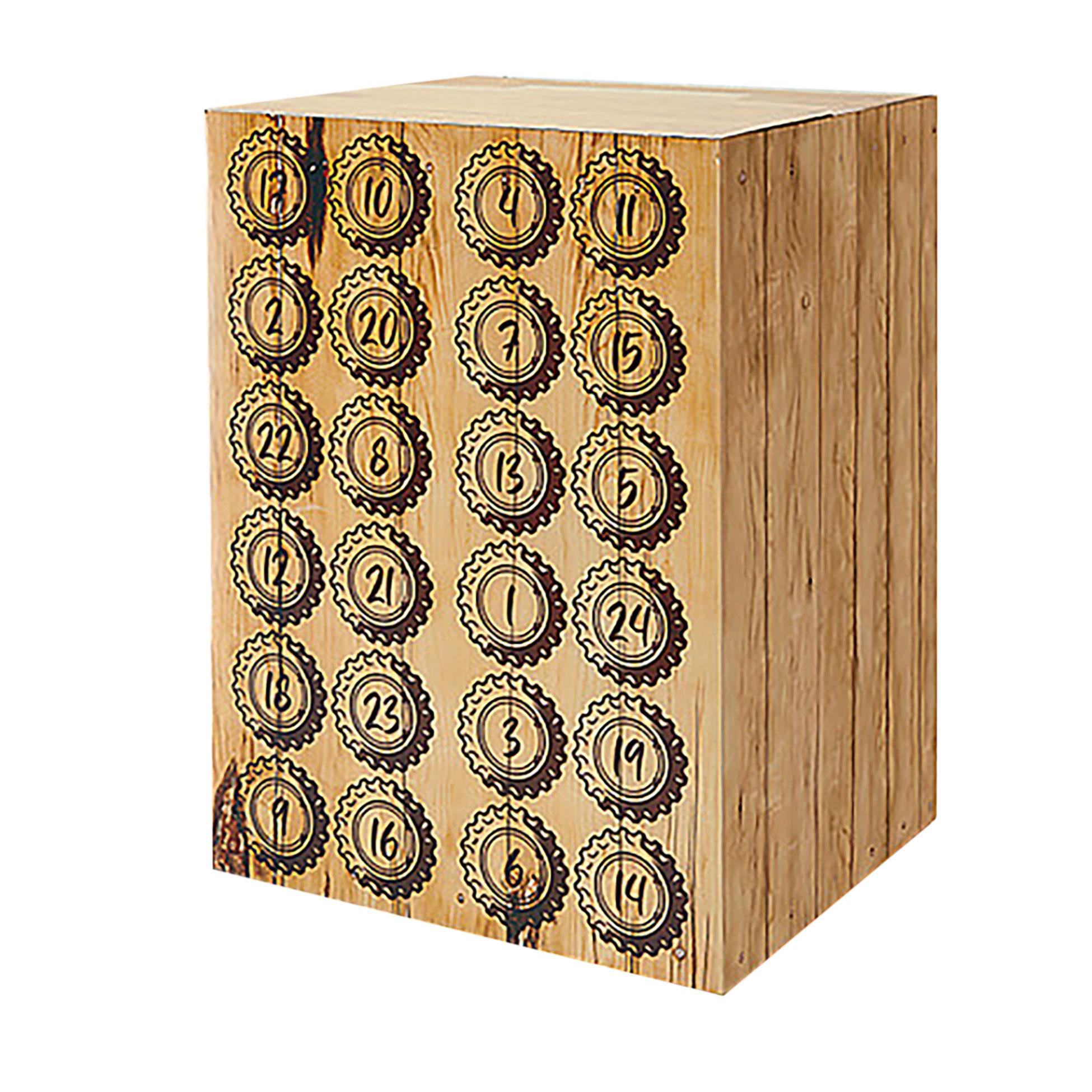 Afbeeldingen van Geschenkdoos Advent voor krat bier 40,4x30,3x26,5 cm (uc)